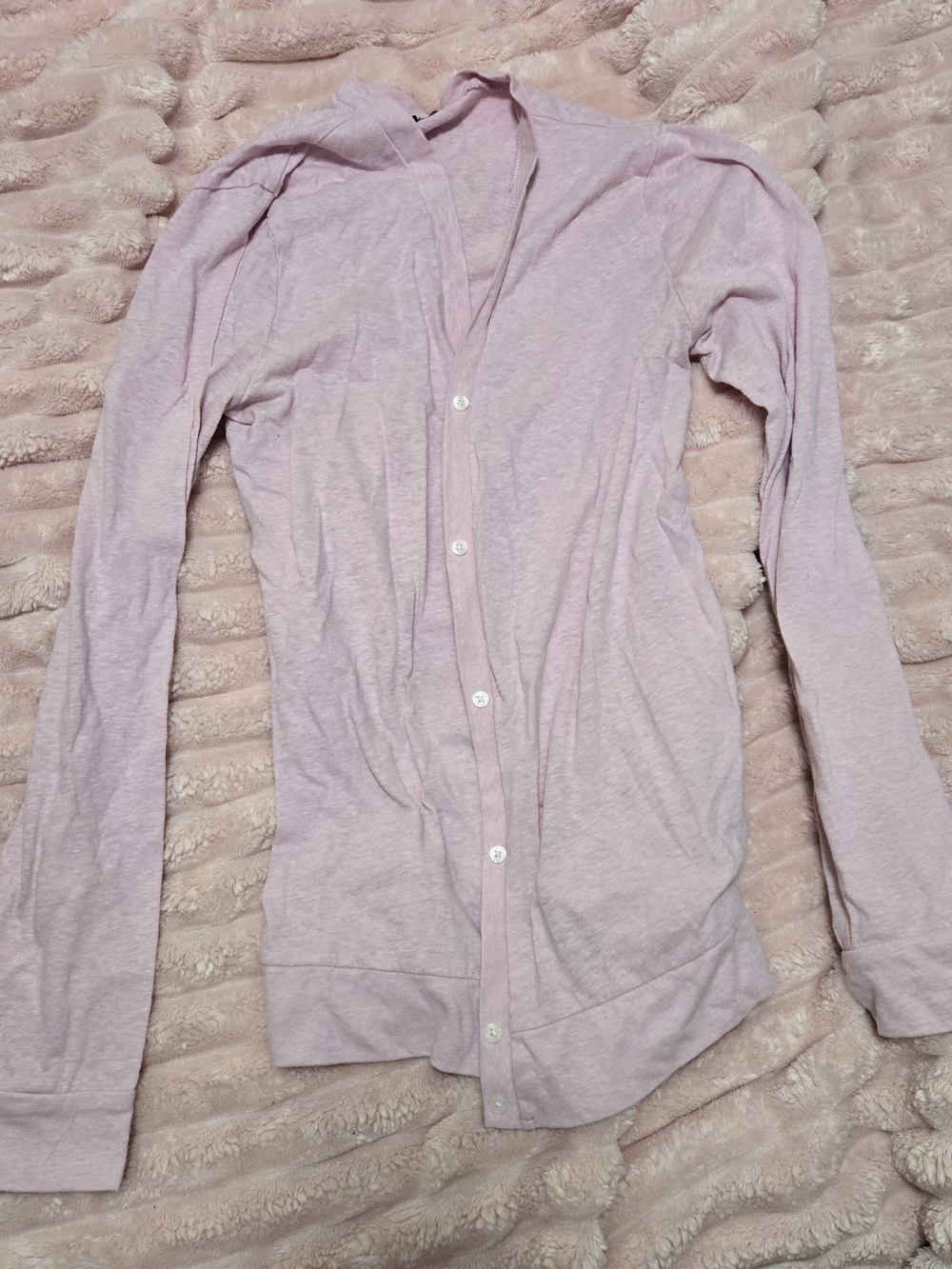 J. Crew Pale Pink Women's Button-Up Cardigan